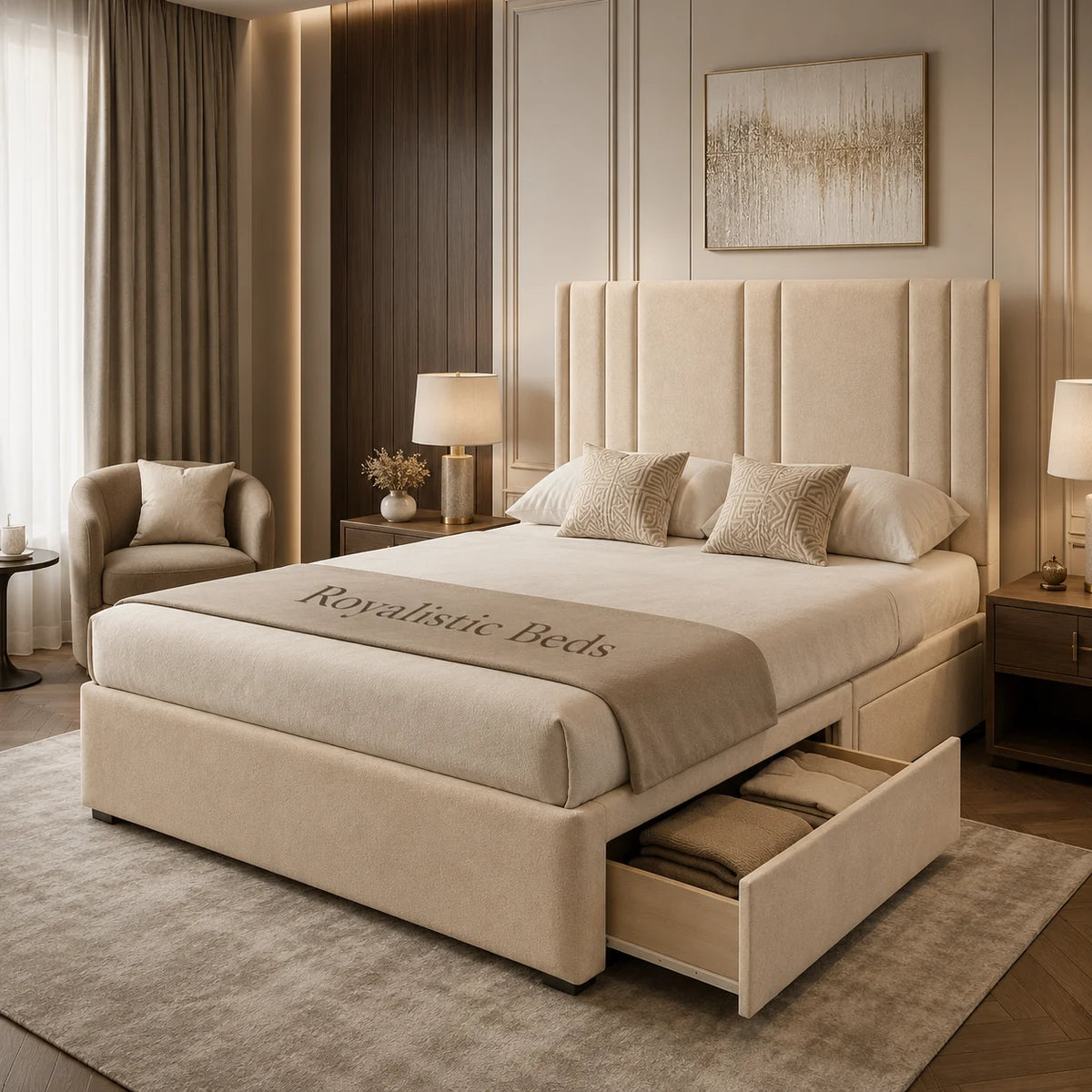 2026 Mayfair Storage Bed with optional drawers