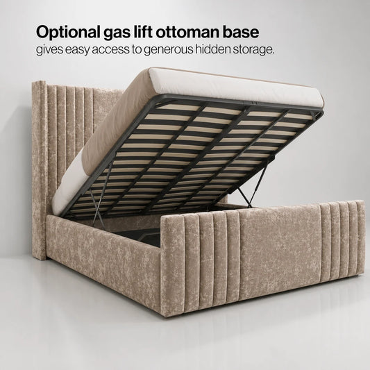 2026 Nevada Bed Frame with Lines slatted base