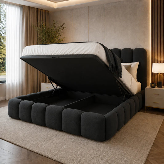 2026 Orlando Bed frame (Optional solid Ottoman Storage)