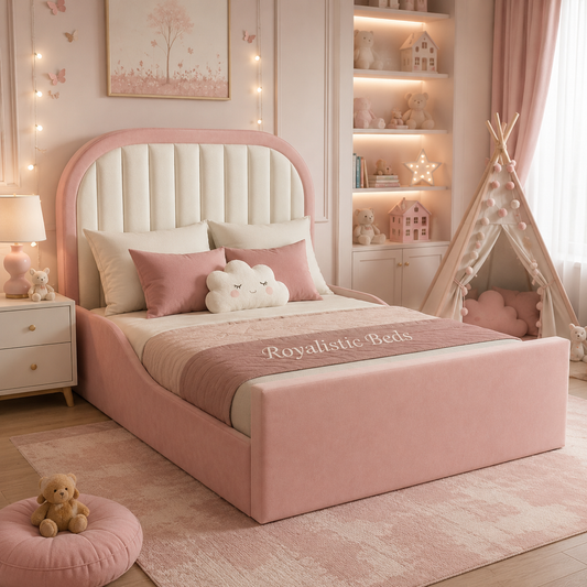 2026 Rio-Pink Kids Bed (Built in Safety sides)