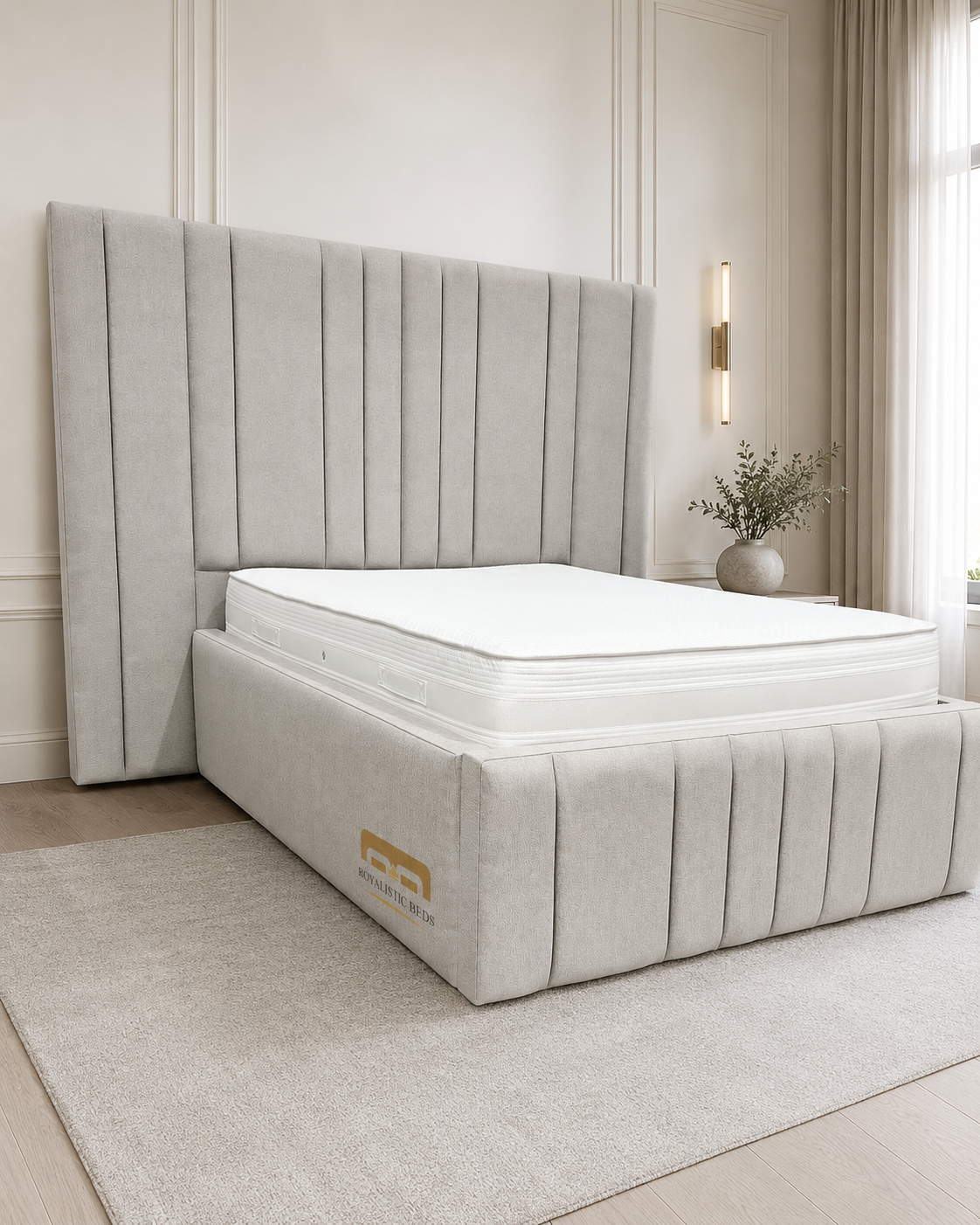 Royalistic Chelsea Linear Upholstered Bed