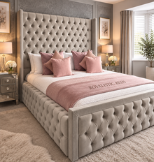 Royalistic Silver Belgravia Wingback Bed